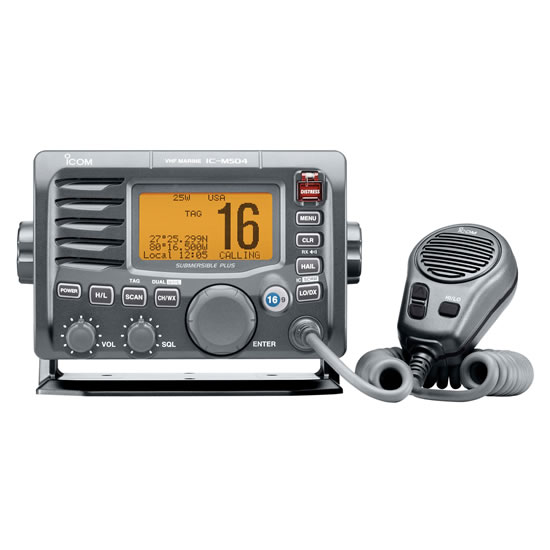 ICOM IC-M504 Marine Radio, VHF, Black Casing