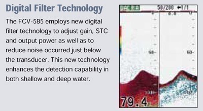 Furuno FCV585 Fishfinder Digital Filter Technology