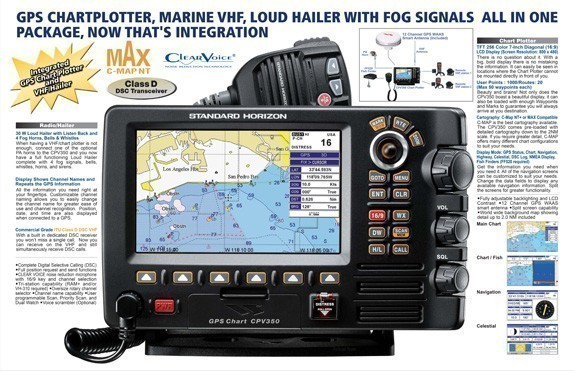 Standard Horizon CPV350 Chartplotter Features