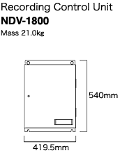 Dimension:Recording Control Unit NDV-1800