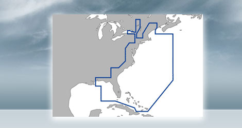 Furuno 3D Chart C-Map MM3-VNA-022 US East Coast and Bahamas