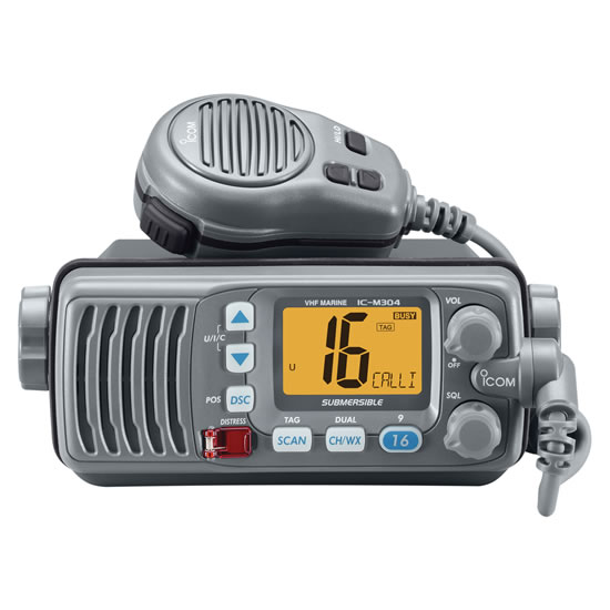 ICOM IC-M304 Marine Radio, VHF, Gray Casing