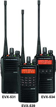 Vertex Standard eVerge EVX-539 UHF 450-512 MHz Digital Portable Radio