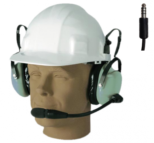 David Clark H6080 Headset for Side Slot Hard Hats