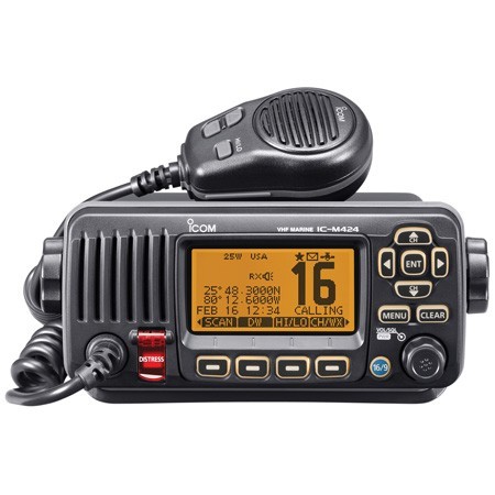 ICOM M424 01 BLACK 25 W Fixed Mount VHF