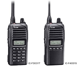 ICOM IC-F4031T 92 400-470MHz Waterproof 128 Channel, Portable Radio with a Display and DTMF Keypad