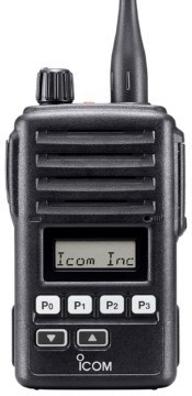  ICOM IC-F60V Voice/Vibrate 450-512MHz Waterproof Radio with 128 Channels, 8 minute voice recorder, and a vibration alert function