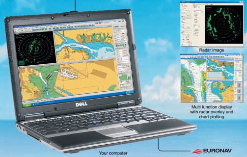 Koden RADARpc-3.5 RADAR System, 4 kW, 48nm, Open Scanner, DC