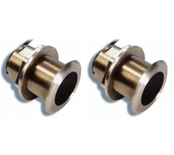 Raymarine B175 Bronze Thru-Hull Med-Hi Pair 12 Degree Tilt Element - Transducer Option for CP450C w/30' Cable