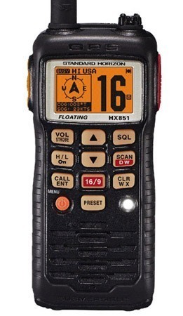 Standard Horizon HX851 Portable VHF Radio with GPS, Floats