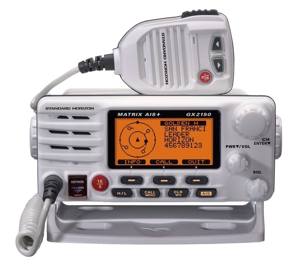 Standard Horizon GX2150 Matrix AIS+ VHF Radio with AIS, and DSC - White