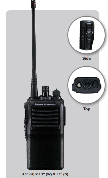 Vertex Standard VX231-D0UNEP VHF Portable Radio High Cap Battery
