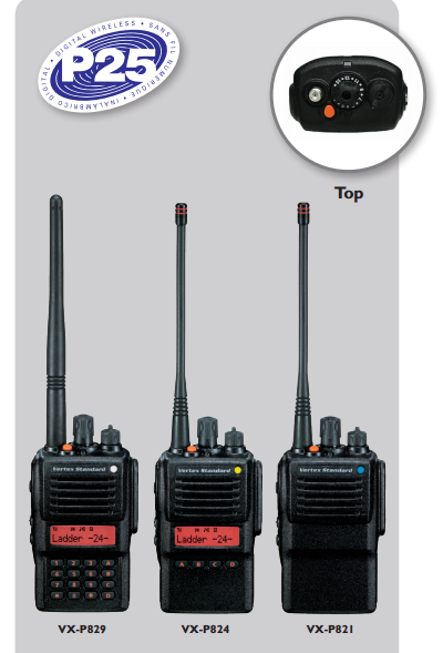 Vertex Standard VX-P824-G8-5 PKG-1 FNB-V87LI UHF Portable Radio